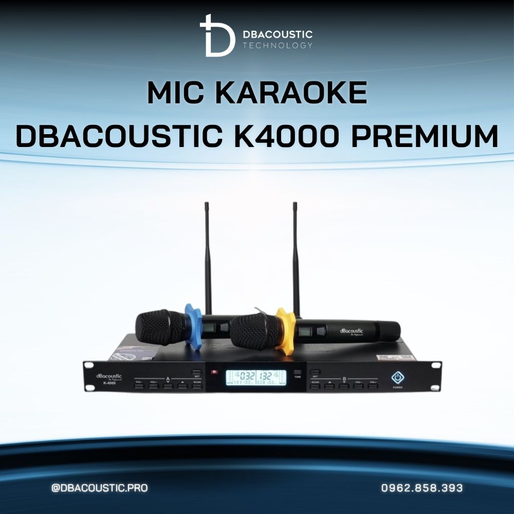 Mic không dây DBACOUSTIC K4000 PREMIUM - Ảnh 2