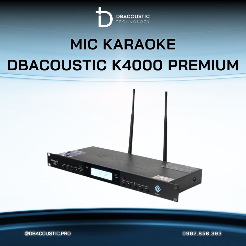 Mic không dây DBACOUSTIC K4000 PREMIUM - Ảnh 6