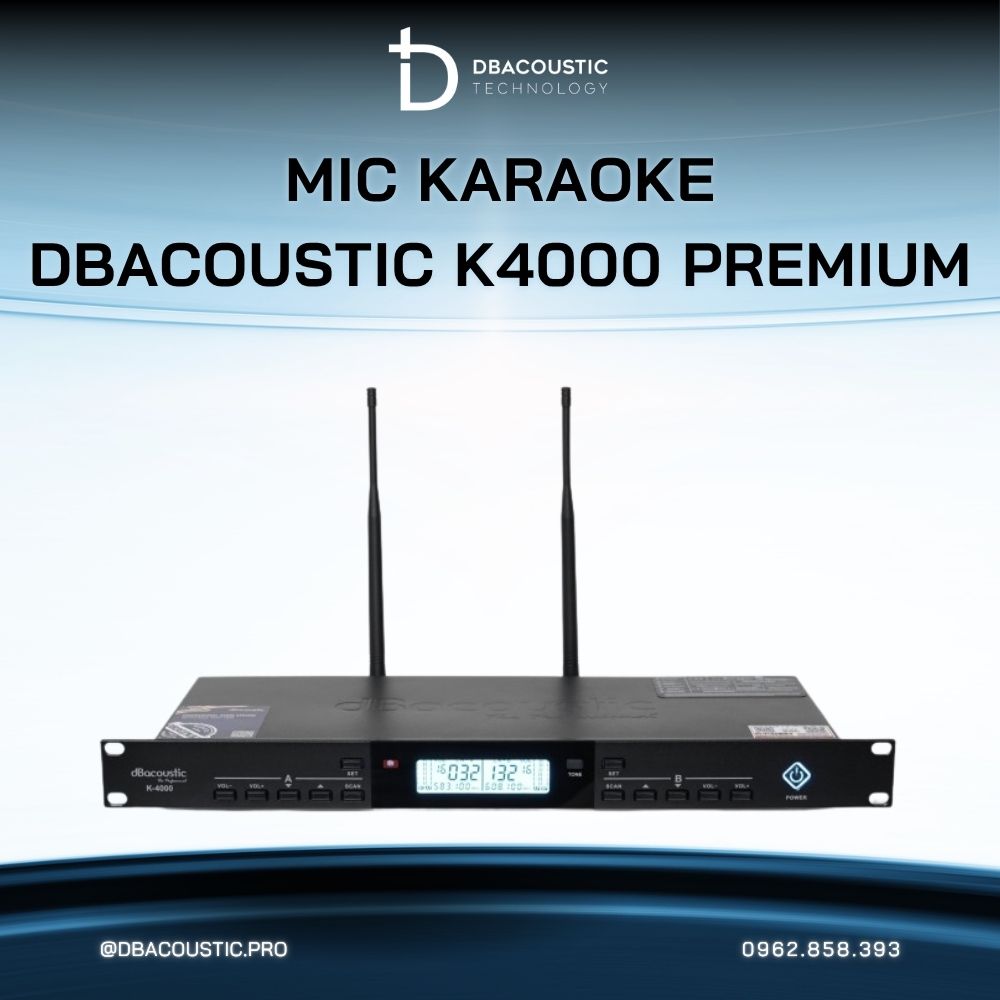 Mic không dây DBACOUSTIC K4000 PREMIUM - Ảnh 7