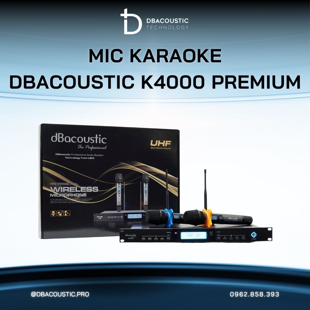 Mic không dây DBACOUSTIC K4000 PREMIUM - Ảnh 8