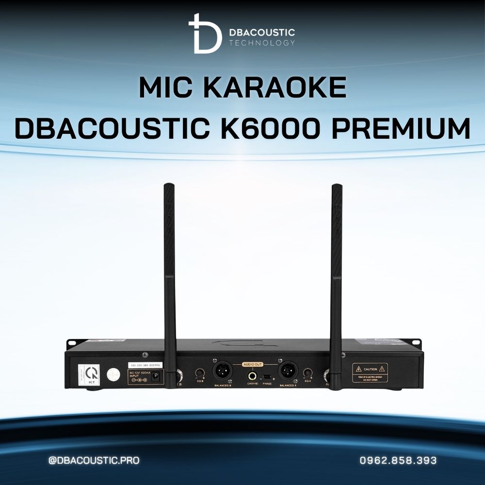 Mic không dây DBACOUSTIC K6000 PREMIUM - Ảnh 2