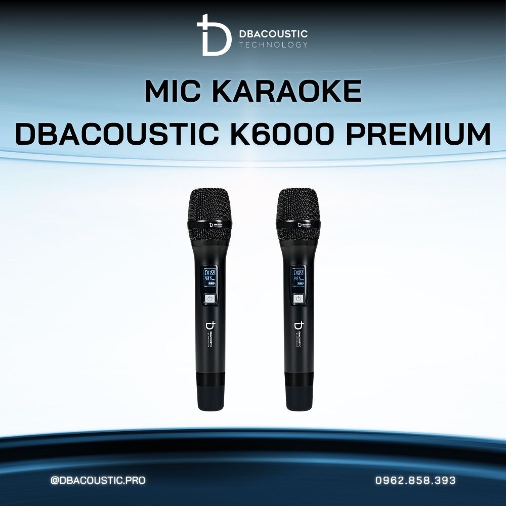 Mic không dây DBACOUSTIC K6000 PREMIUM - Ảnh 4