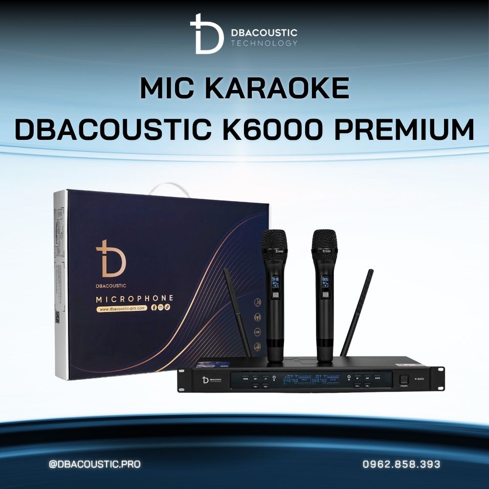 Mic không dây DBACOUSTIC K6000 PREMIUM - Ảnh 5