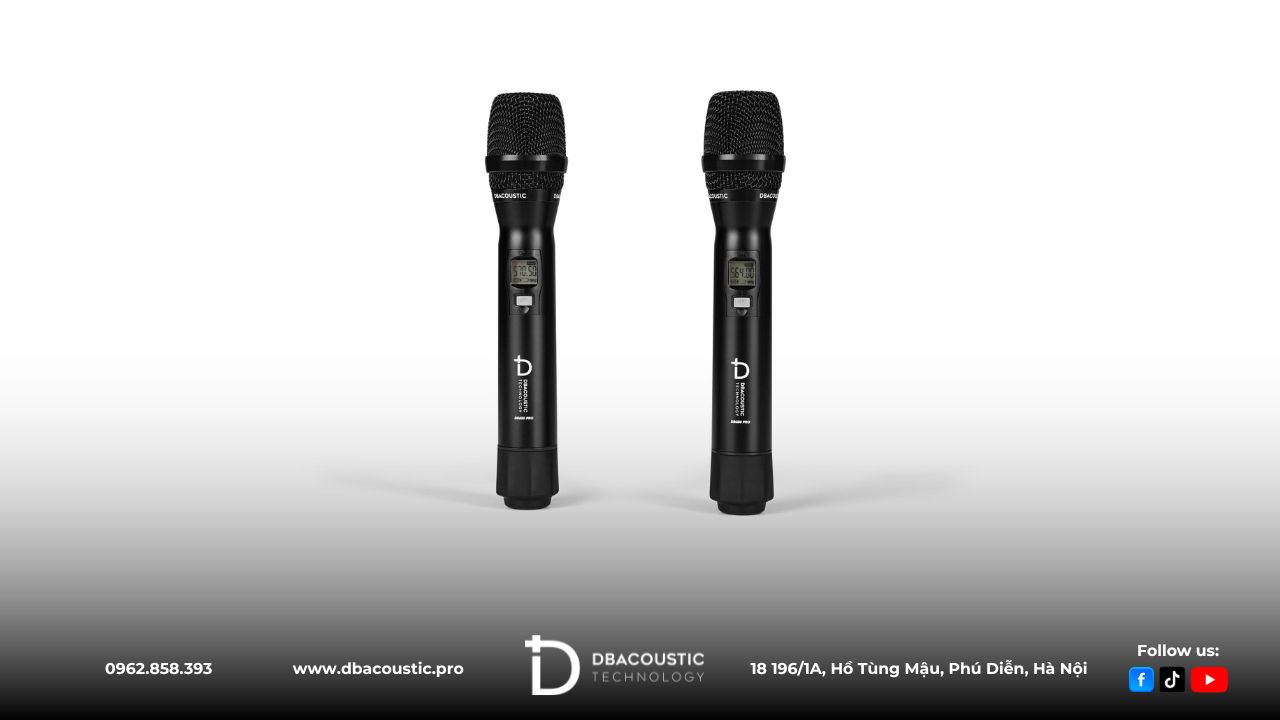 Tay cầm của micro không dây DBacoustic DB650 PRO được đánh giá là chuyên nghiệp