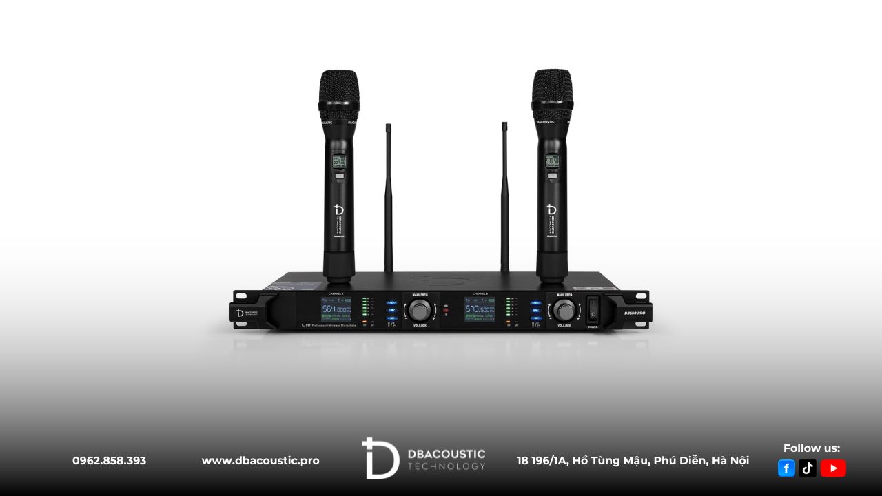 Mic DB650 PRO cho khả năng thu phát sóng ấn tượng