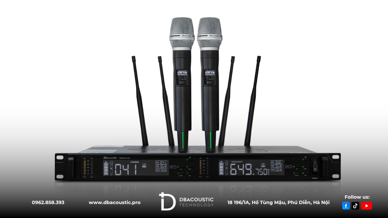 Mic không dây DBacoustic DB750 Plus là dòng mic sự kiện "dân dã"