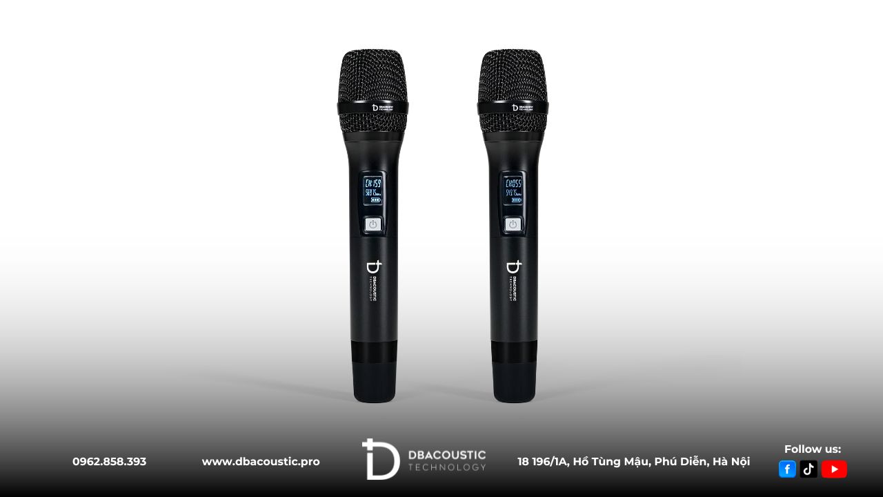 Phần tay mic của DBacoustic K6000 thuận tiện cho việc cầm nắm.