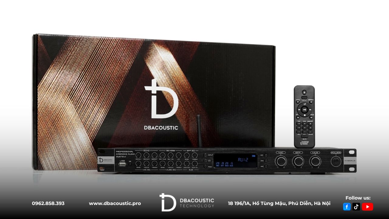 Vang cơ DBacoustic KM320 Plus có phần ngoại hình rất ấn tượng