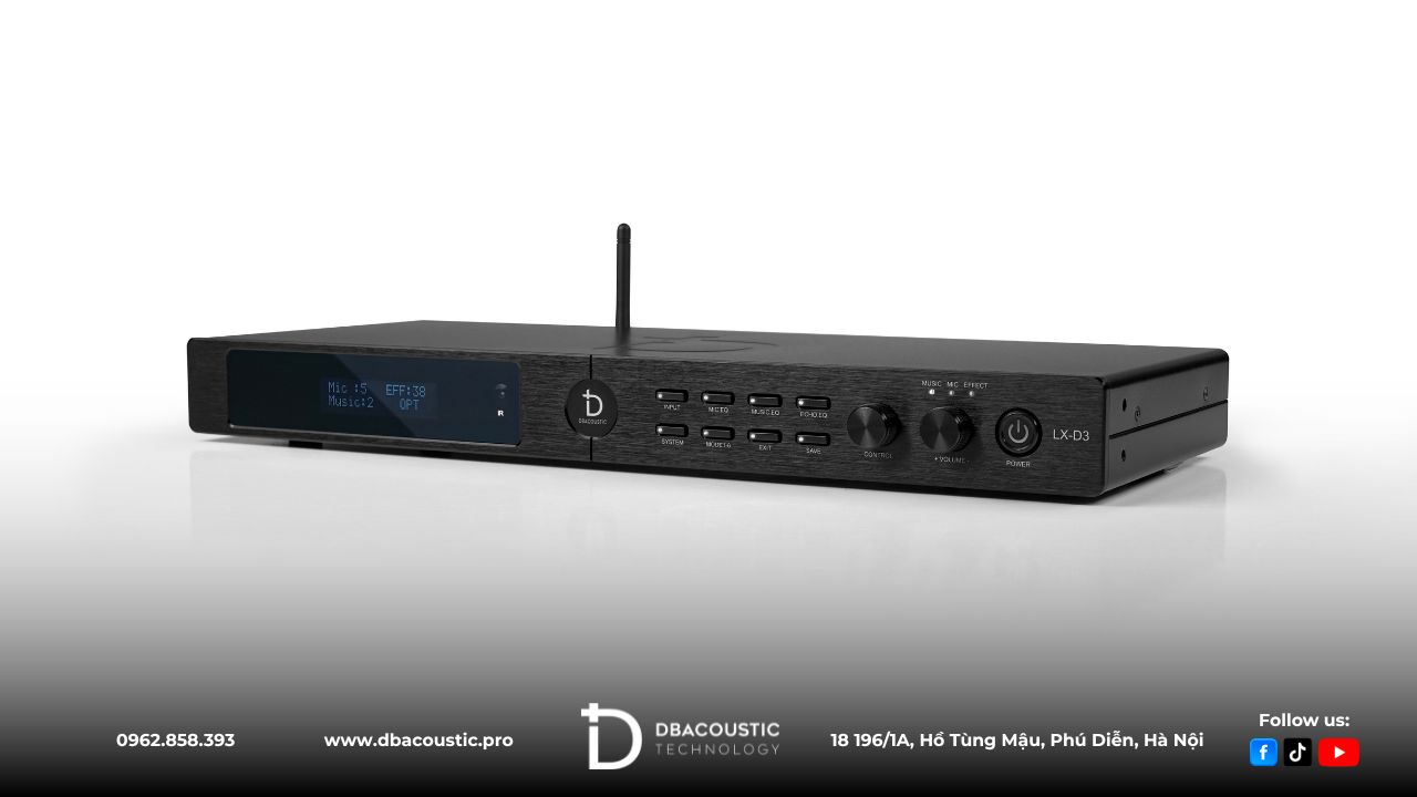 Vang số DBacoustic LX-D3 G2 mang tới những cải tiến mạnh mẽ về mặt hiệu năng