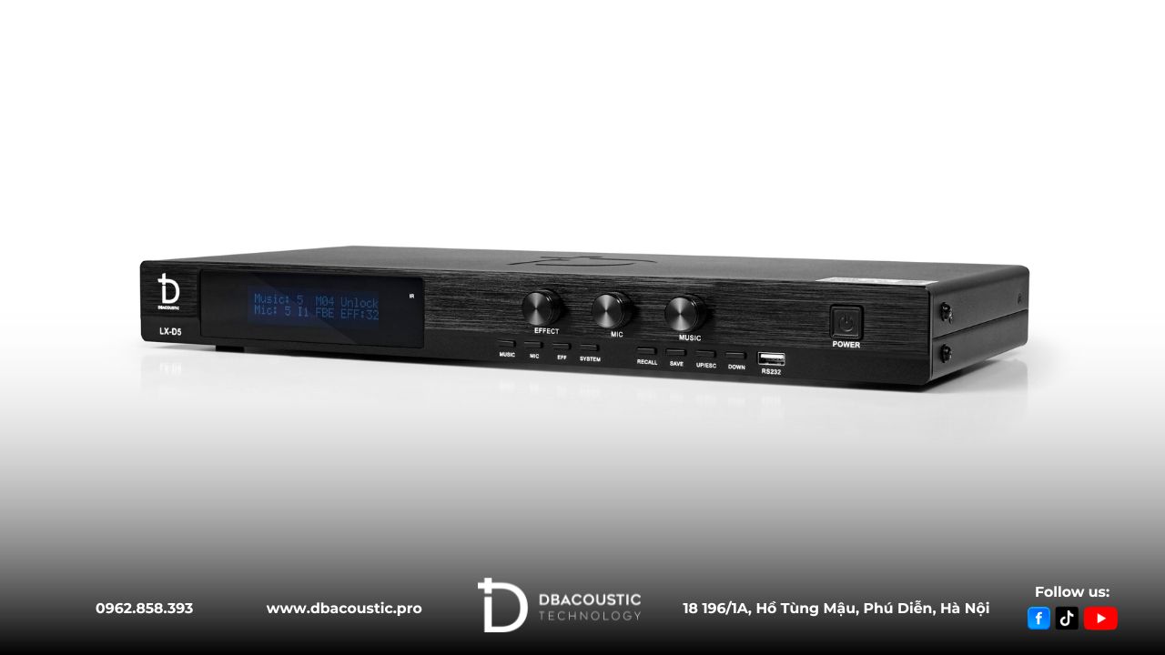 Vang số DBacoustic LX-D5 đem tới khả năng tái tạo giọng hát cực ấn tượng