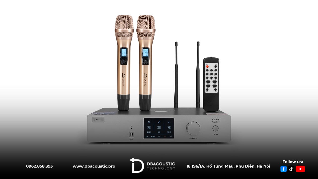 Amply 3 trong 1 DBacoustic LX-H6 Premium có ngoại hình nhỏ gọn, dễ dàng lắp đặt sử dụng