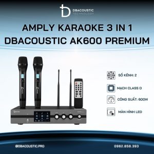 Amply karaoke 3 in 1 DBACOUSTIC AK600 PREMIUM