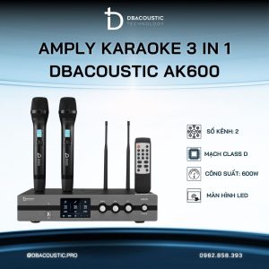 Amply karaoke 3 in 1 DBACOUSTIC AK600