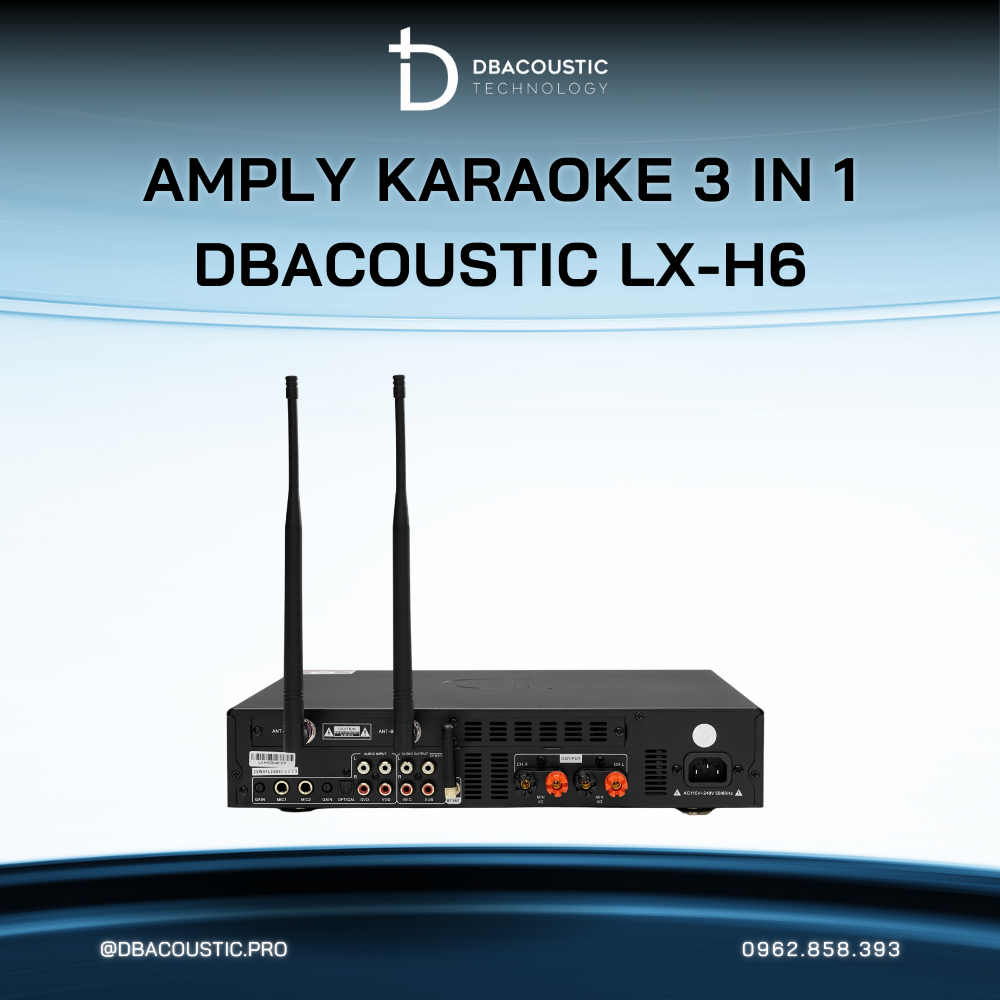 Amply karaoke 3 trong 1 DBACOUSTIC LX-H6 - Ảnh 12