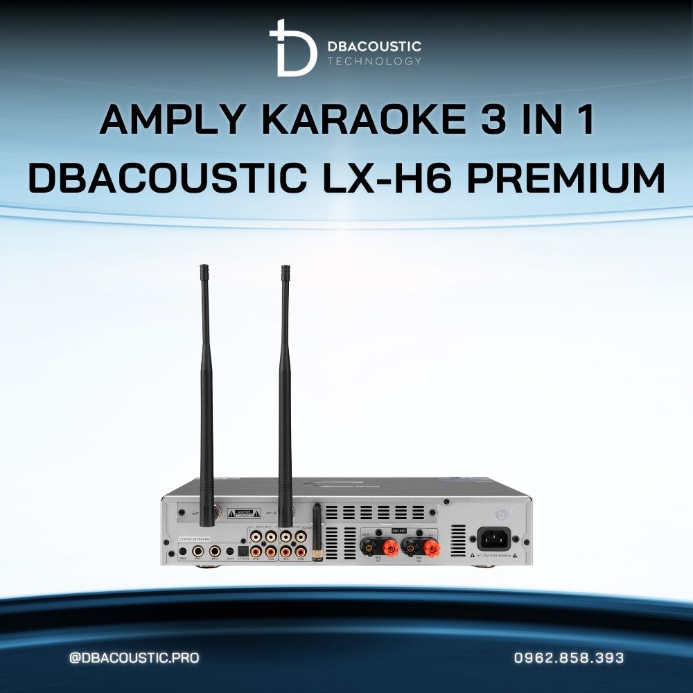 Amply karaoke 3 trong 1 DBACOUSTIC LX-H6 PREMIUM - Ảnh 5