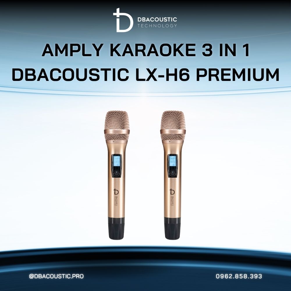 Amply karaoke 3 trong 1 DBACOUSTIC LX-H6 PREMIUM - Ảnh 3