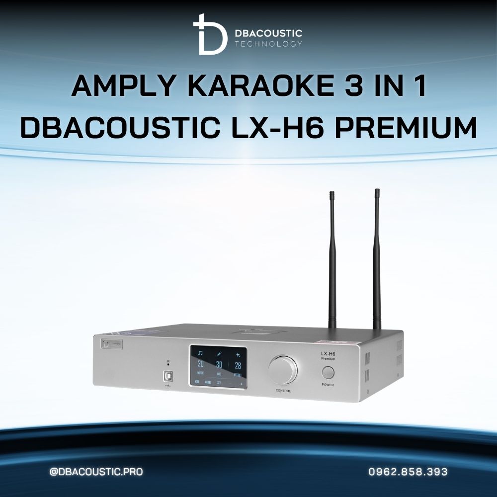 Amply karaoke 3 trong 1 DBACOUSTIC LX-H6 PREMIUM - Ảnh 6