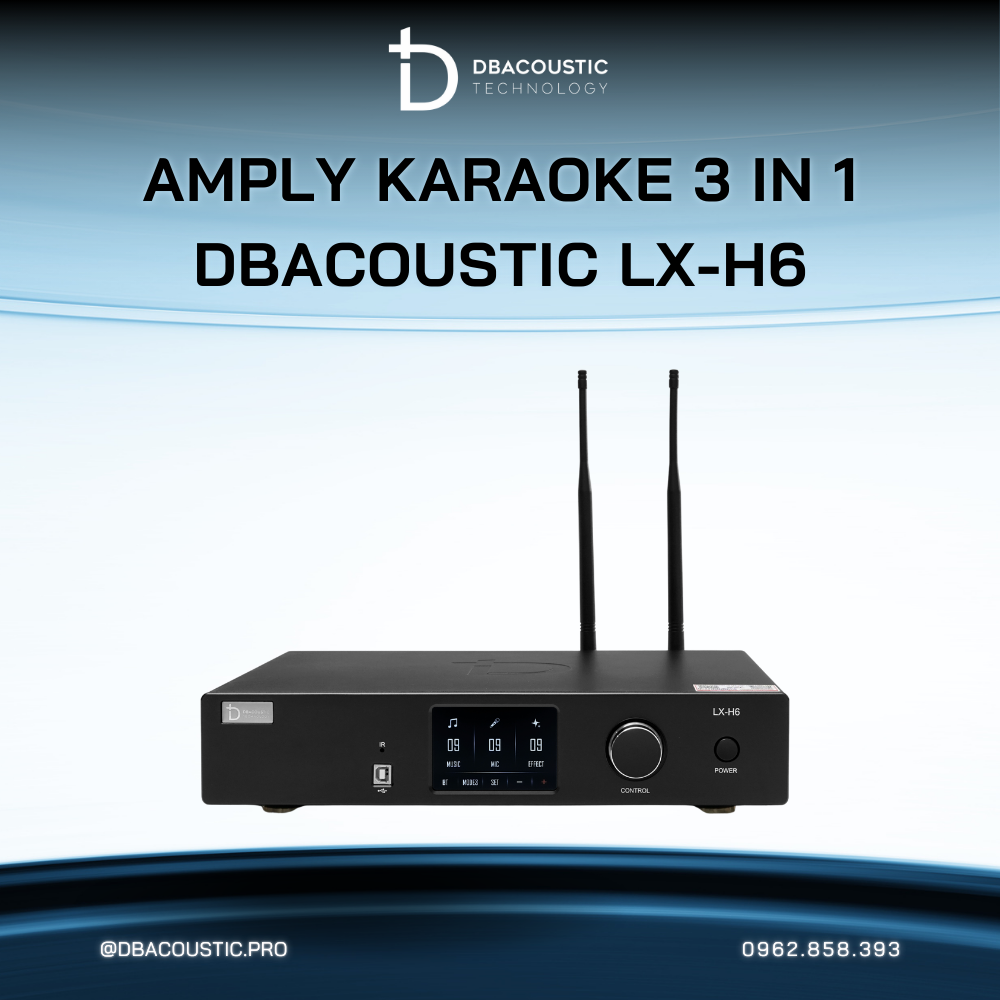 Amply karaoke 3 trong 1 DBACOUSTIC LX-H6 - Ảnh 5