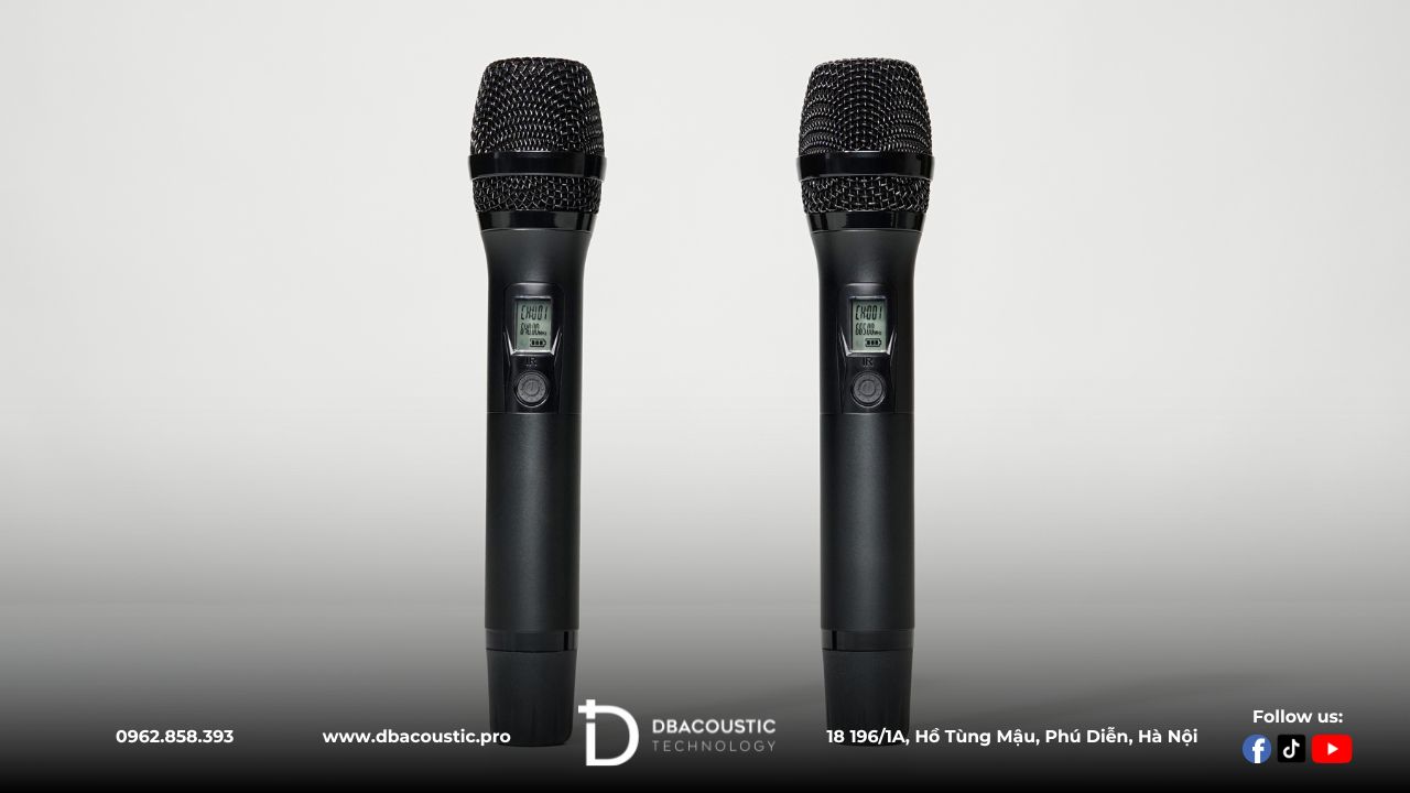 DBAcoustic LX-H8 trang bị 2 mic không dây chất lượng cao
