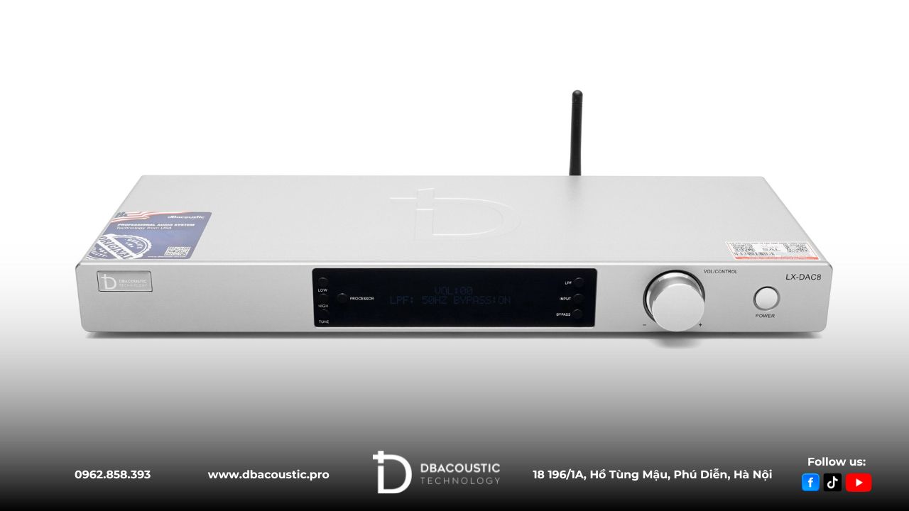 DBAcoustic LX-DAC8 sở hữu vỏ thép mạ điện nhũ xám sang trọng