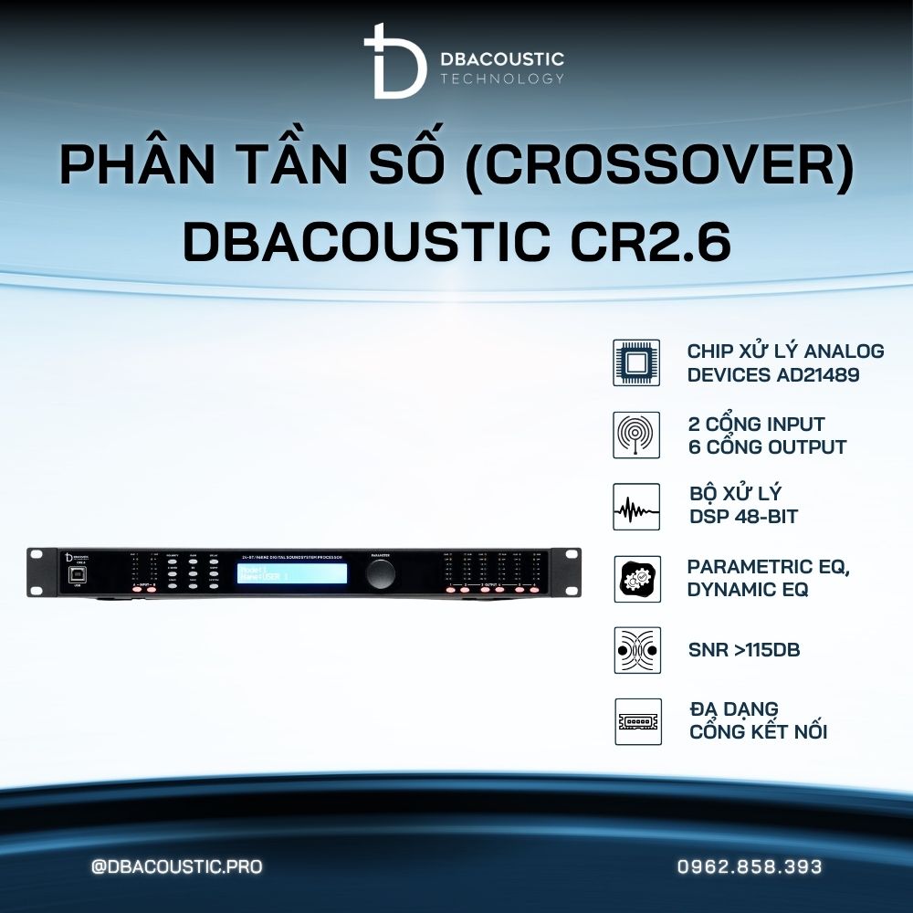 Phân tần số (crossover) DBACOUSTIC CR2.6