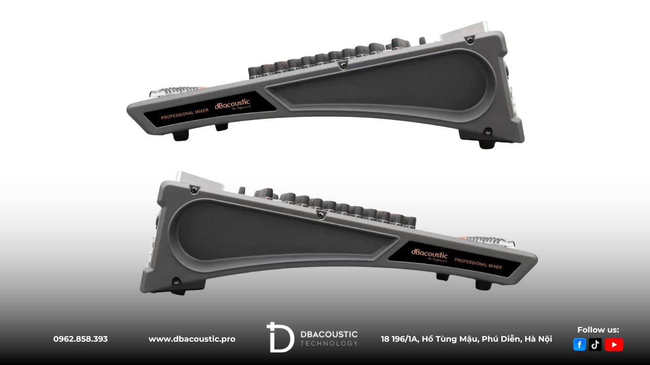 Mixer DBAcoustic MFX12 có thiết kế riêng biệt và nổi bật
