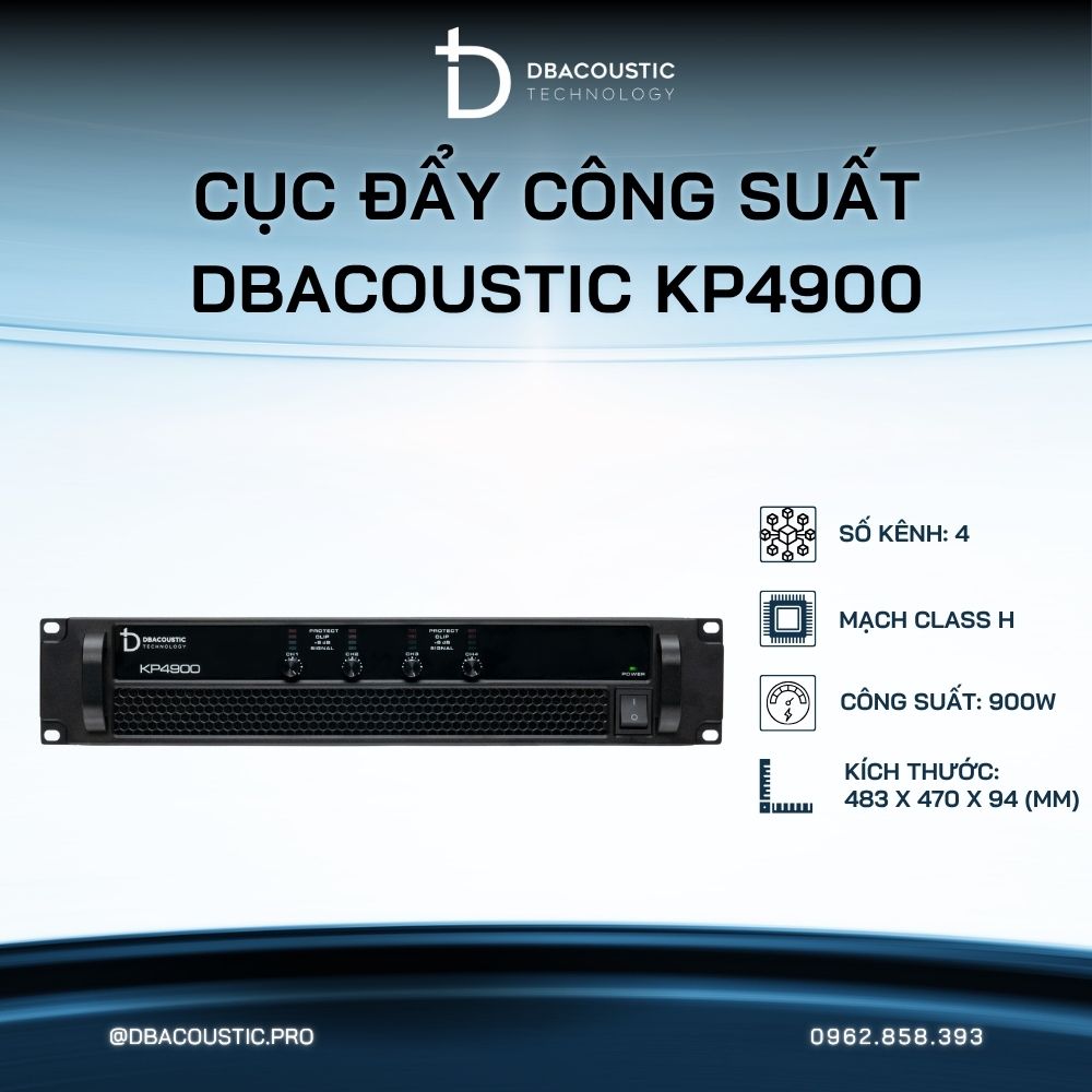 Cục đẩy công suất DBACOUSTIC KP4900