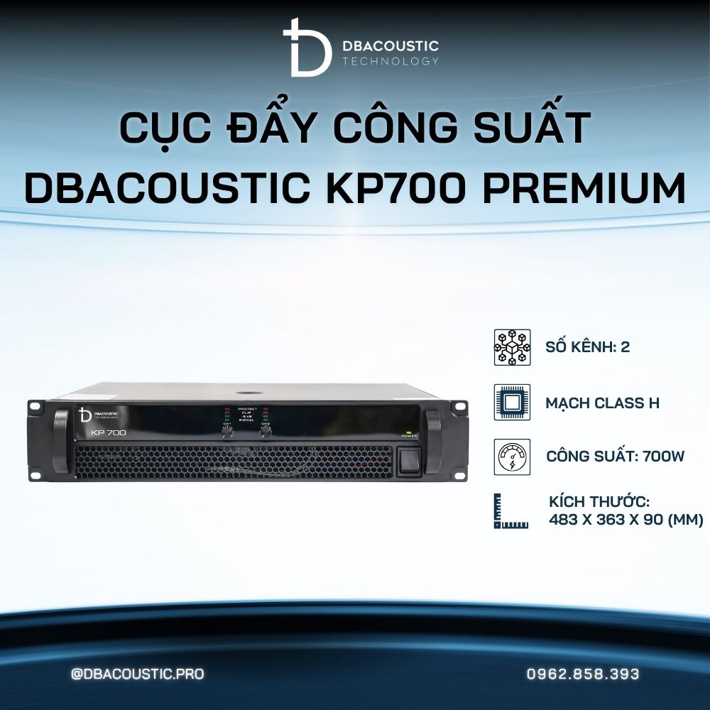 Cục đẩy công suất DBACOUSTIC KP700 PREMIUM