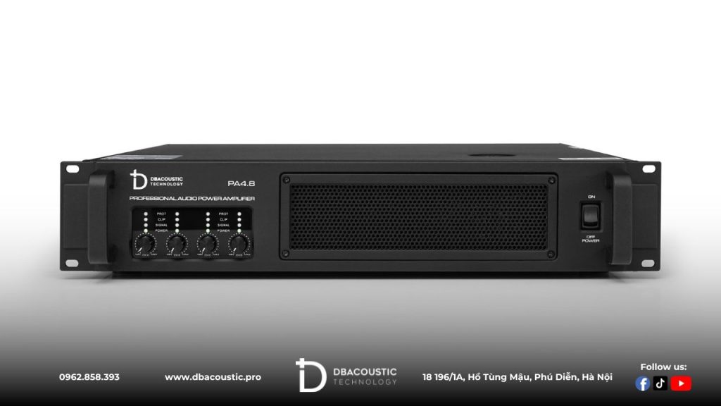 Cục đẩy công suất DBAcoustic PA4.8 có ngoại hình mạnh mẽ, khỏe khoắn