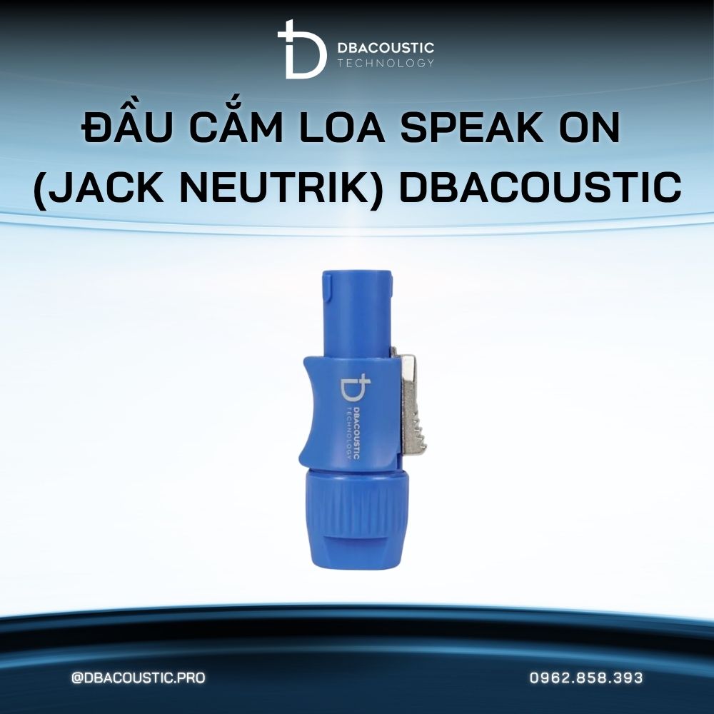 Đầu cắm loa SPEAK ON (jack Neutrik) DBacoustic - Ảnh 2