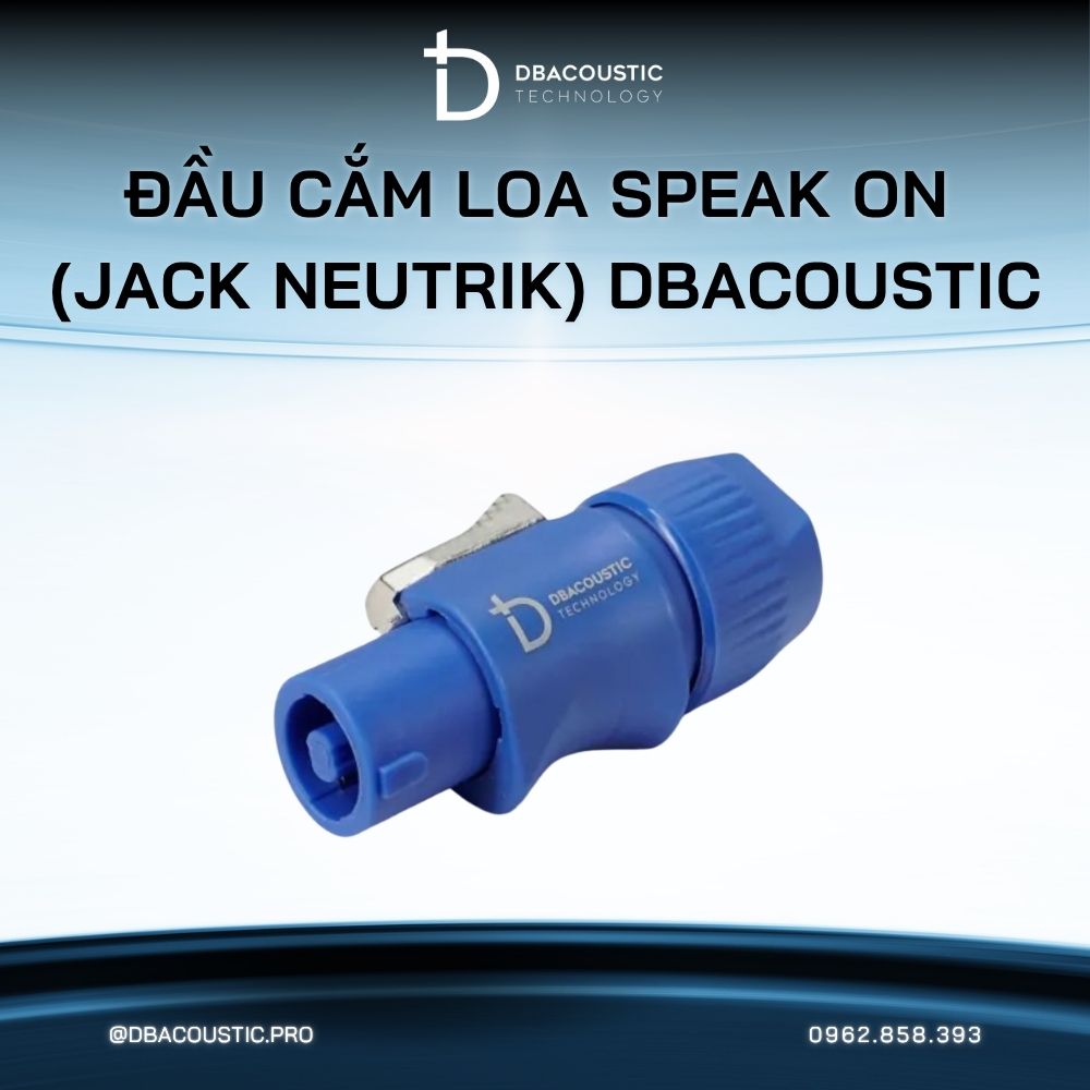 Đầu cắm loa SPEAK ON (jack Neutrik) DBacoustic - Ảnh 3