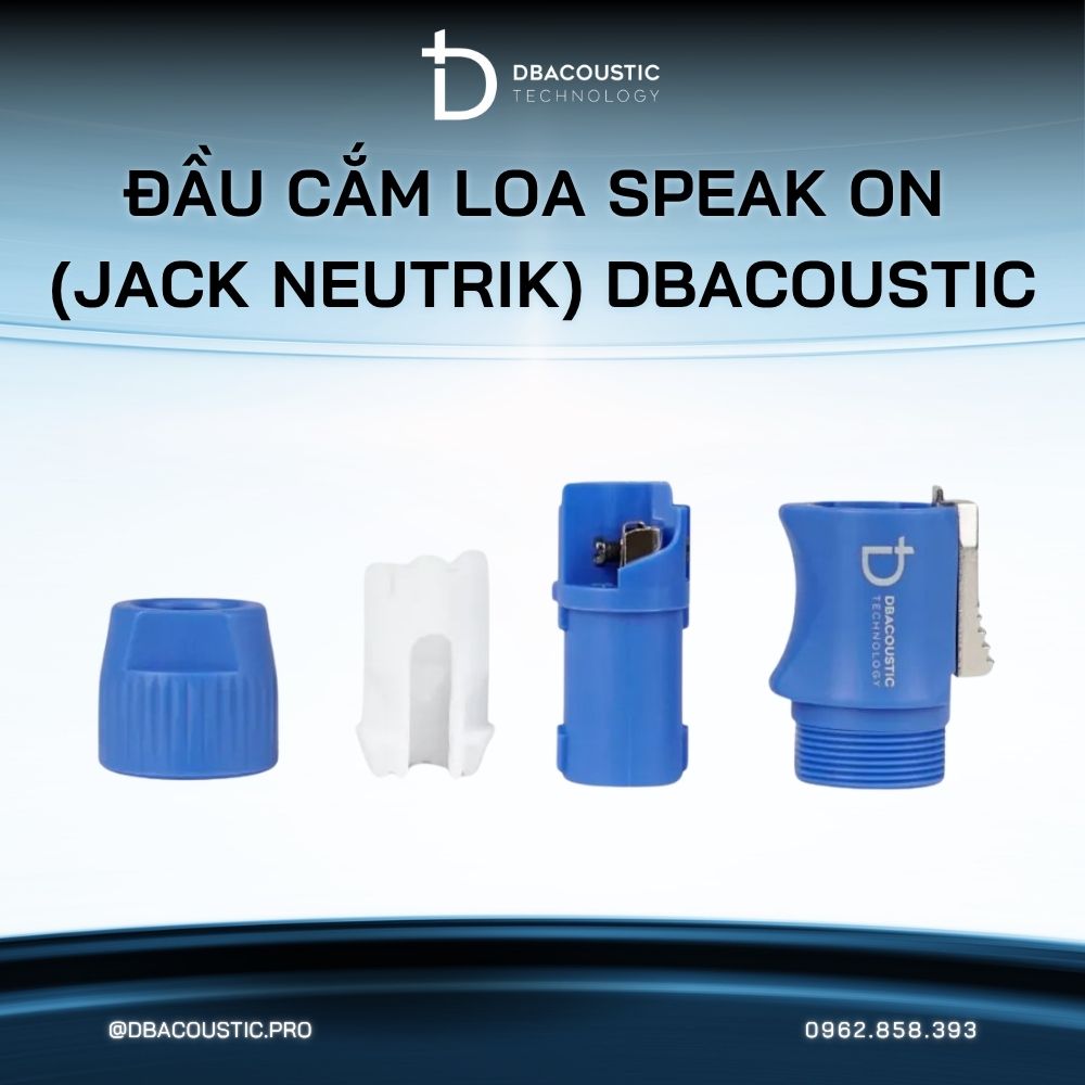 Đầu cắm loa SPEAK ON (jack Neutrik) DBacoustic - Ảnh 4