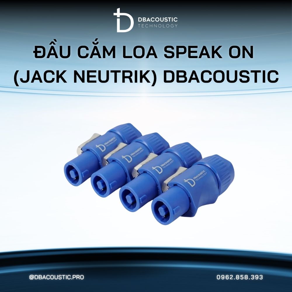 Đầu cắm loa SPEAK ON (jack Neutrik) DBacoustic - Ảnh 5