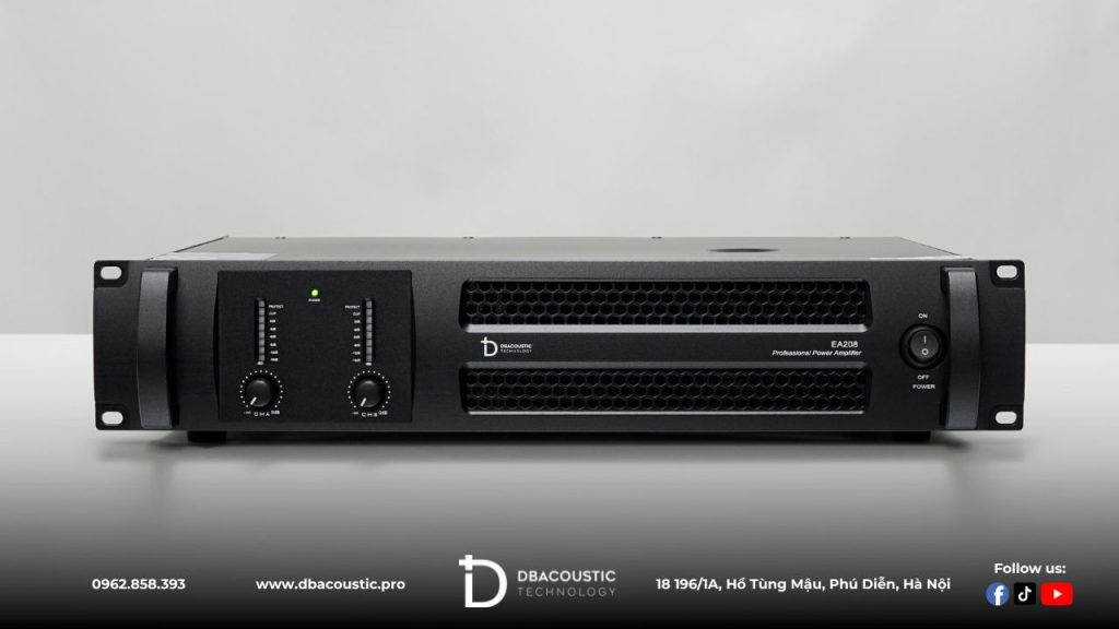 Cục đẩy công suất DBAcoustic EA208 sở hữu công suất 800W/CH