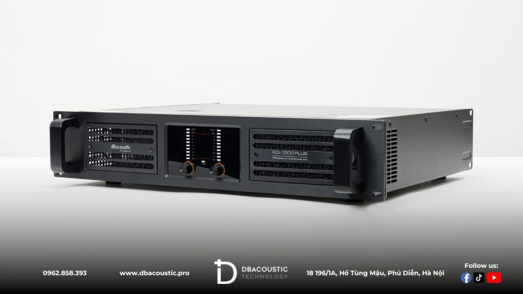 Cục đẩy công suất DBAcoustic KD1200 Plus có ngoại hình mạnh mẽ, khỏe khoắn