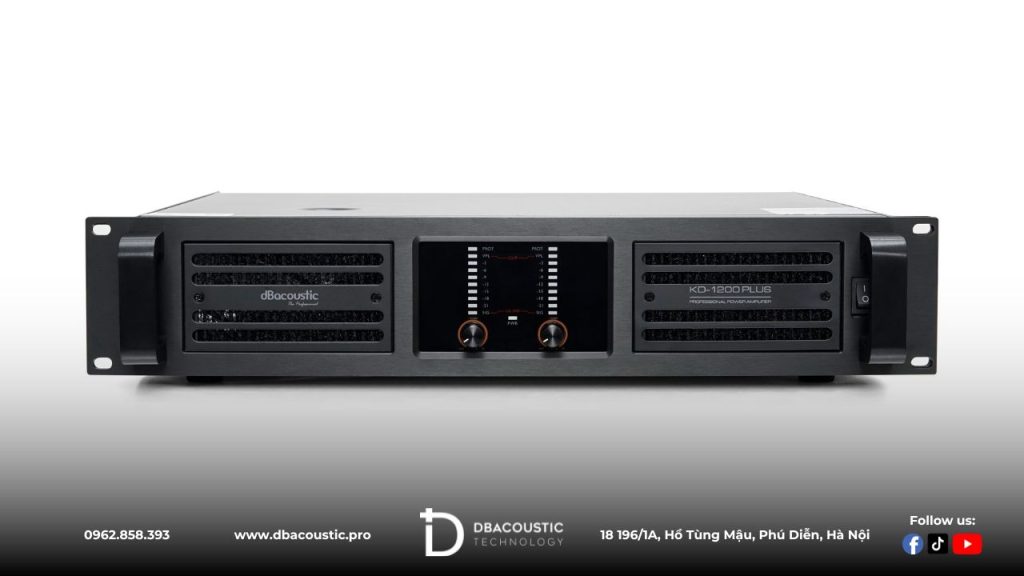 Đẩy công suất DBAcoustic KD1200 Plus có công suất 1200W/CH