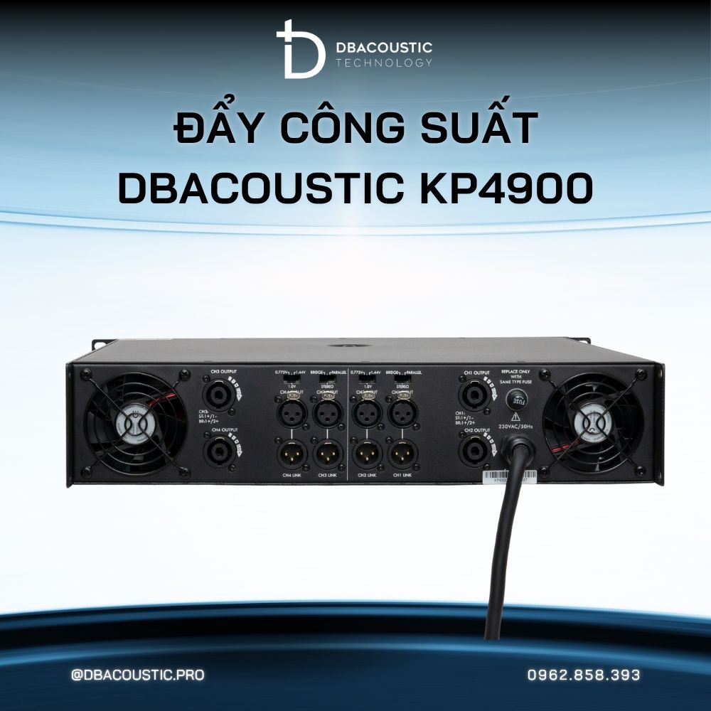 Cục đẩy công suất DBACOUSTIC KP4900 - Ảnh 3