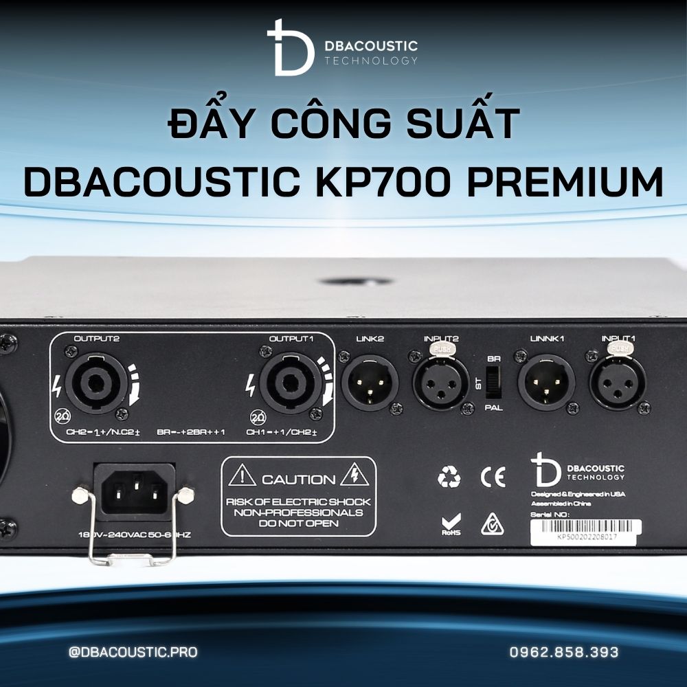 Cục đẩy công suất DBACOUSTIC KP700 PREMIUM - Ảnh 6