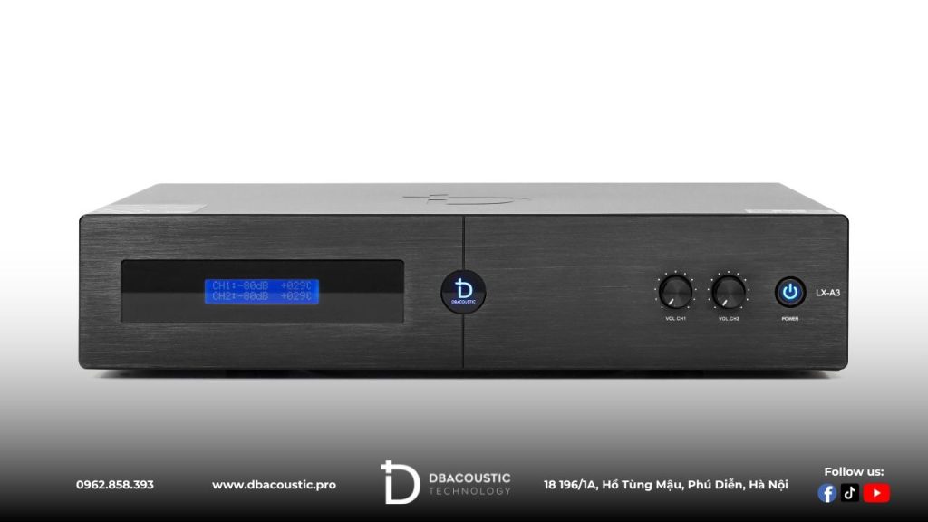 Cục đẩy công suất DBAcoustic LX-A3 có thiết kế rất ấn tượng