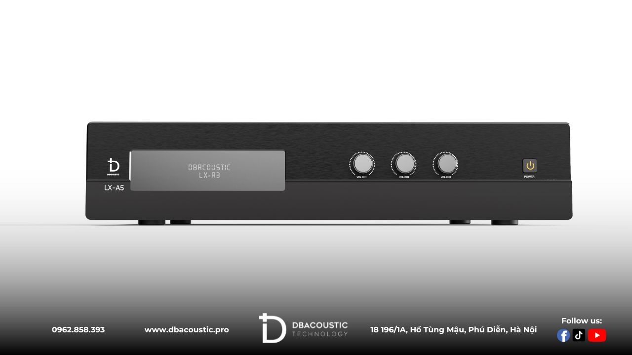 DBAcoustic LX-A5 là dòng đẩy công suất 3 kênh rất ấn tượng.