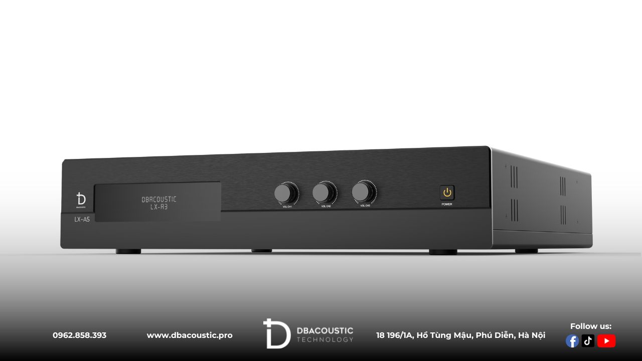 DBAcoustic LX-A5 sử dụng mạch Class H hiệu suất cao.