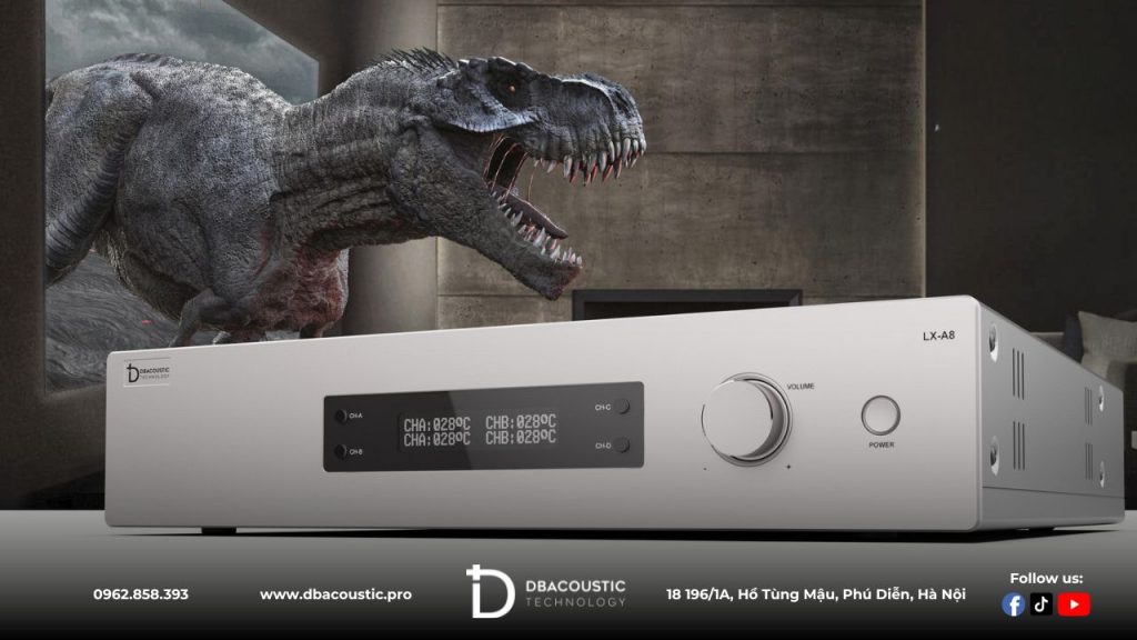 Cục đẩy công suất DBAcoustic LX-A8 sở hữu thiết kế thời thượng.