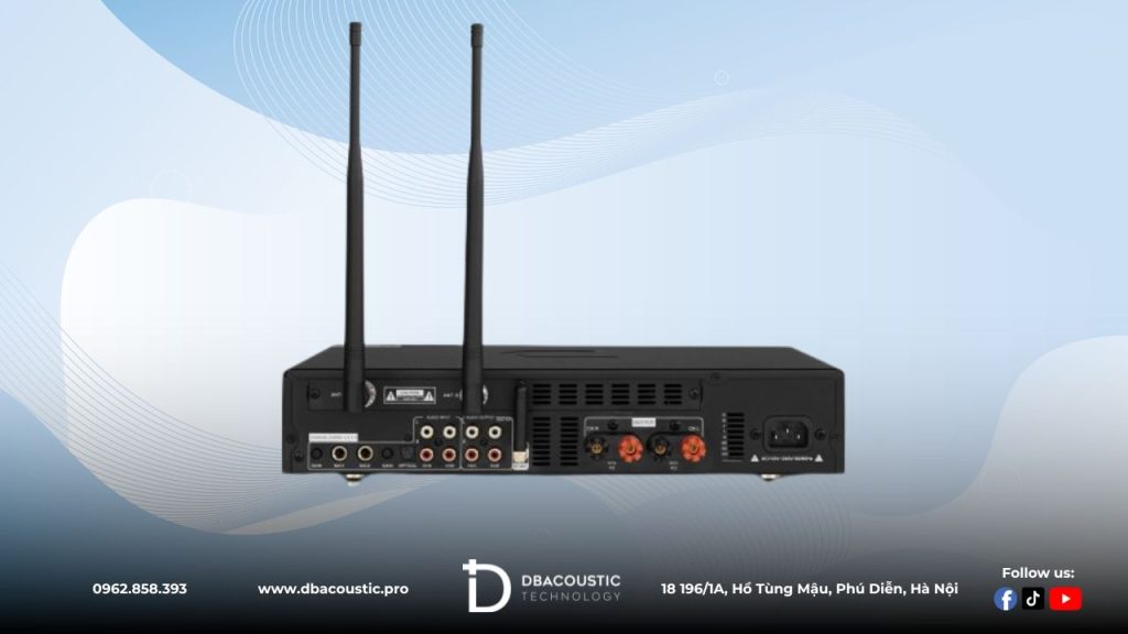 Amply 3 in 1 DBAcoustic AK600 có đa dạng cổng kết nối