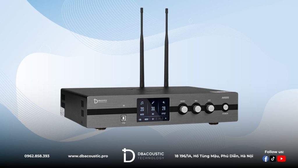 Amply 3 trong 1 DBAcoustic AK600 phù hợp cho mọi không gian thiết kế