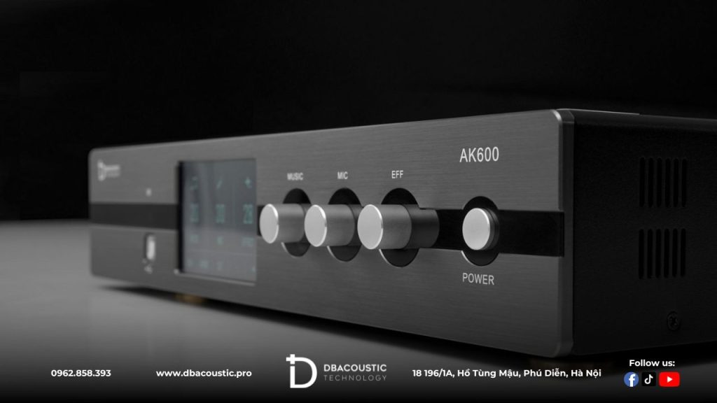 Amply 3 trong 1 DBAcoustic AK600 rất được ưa chuộng bởi ngoại hình đẹp và công năng ổn định