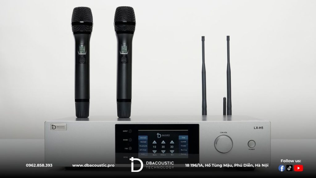 Amply karaoke 3 trong 1 DBAcoustic LX-H5 sở hữu ngoại hình sang trọng