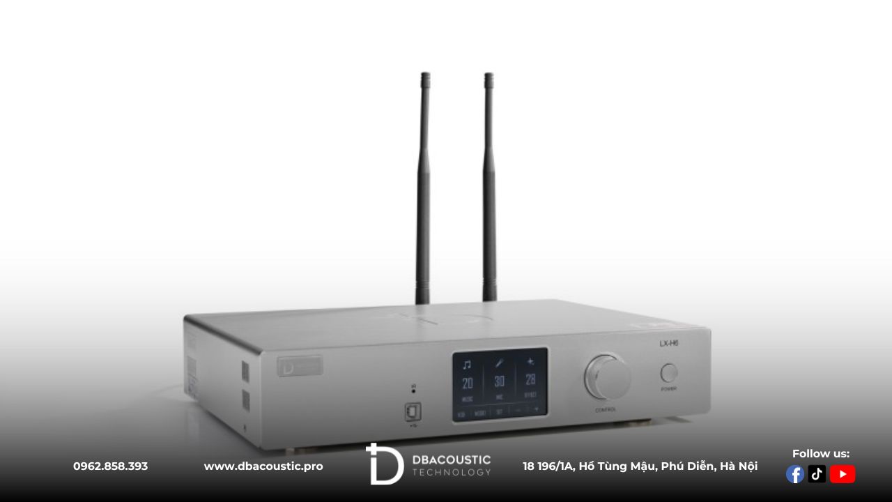 Amply 3 trong 1 DBAcoustic LX-H6 có ngoại hình nhỏ gọn