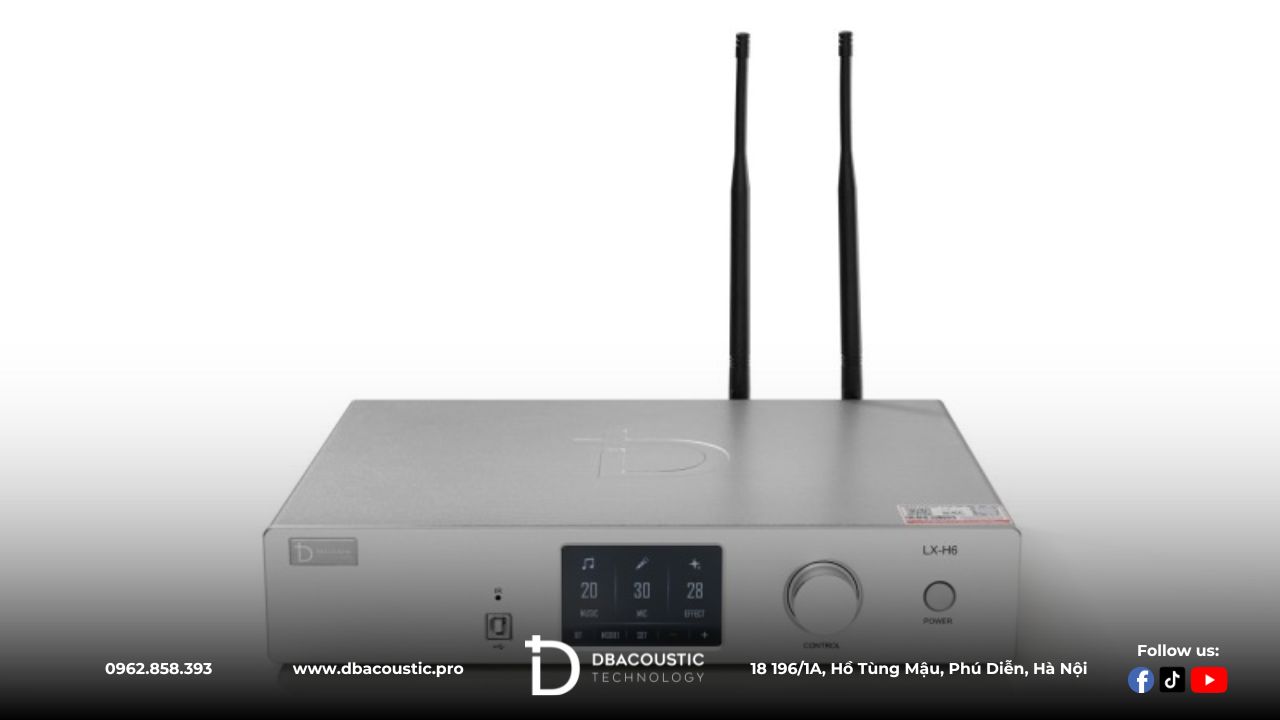 DBAcoustic LX-H6 đa năng, ứng dụng trong hát karaoke, nghe nhạc, xem phim...