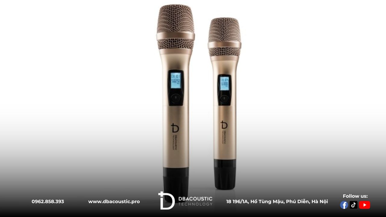 Amply Karaoke DBAcoustic LX-H6 trang bị 2 micro không dây chất lượng cao