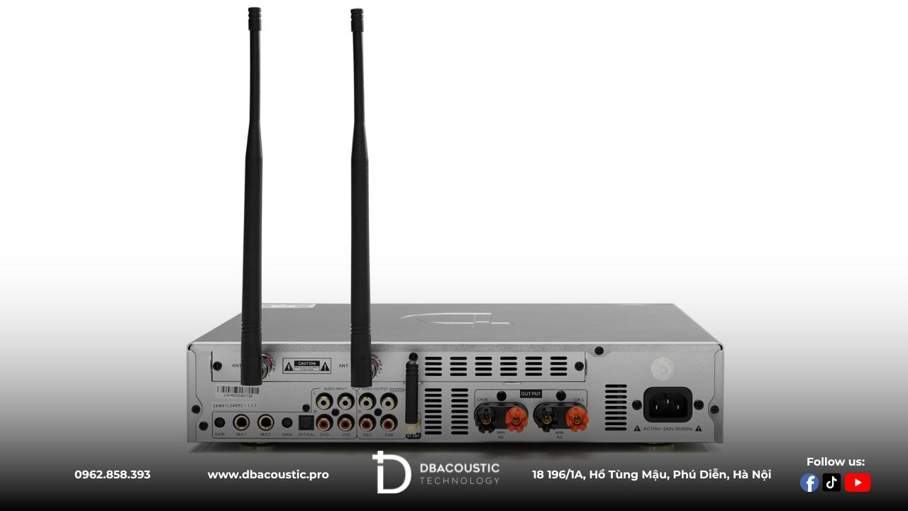 DBAcoustic LX-H6 sở hữu hệ thống cổng kết nối đa dạng